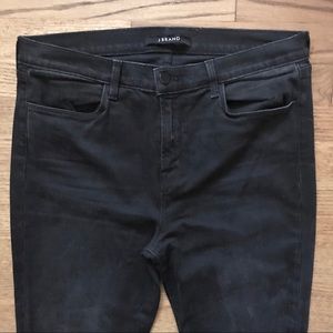 J Brand High Rise Rail Straight Leg Graphite